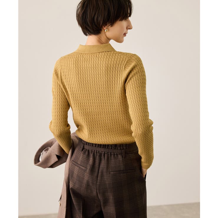 ポロカラーミニケーブルニット/イージーケア | ROPE' PICNIC | 詳細画像35 