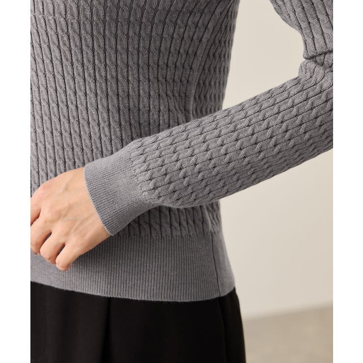 ポロカラーミニケーブルニット/イージーケア | ROPE' PICNIC | 詳細画像40 