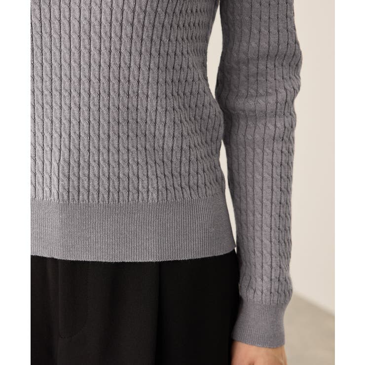 ポロカラーミニケーブルニット/イージーケア | ROPE' PICNIC | 詳細画像41 