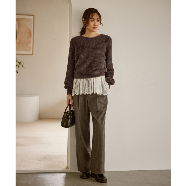 ショートフェザーニットプルオーバー | ROPE' PICNIC | 詳細画像6 