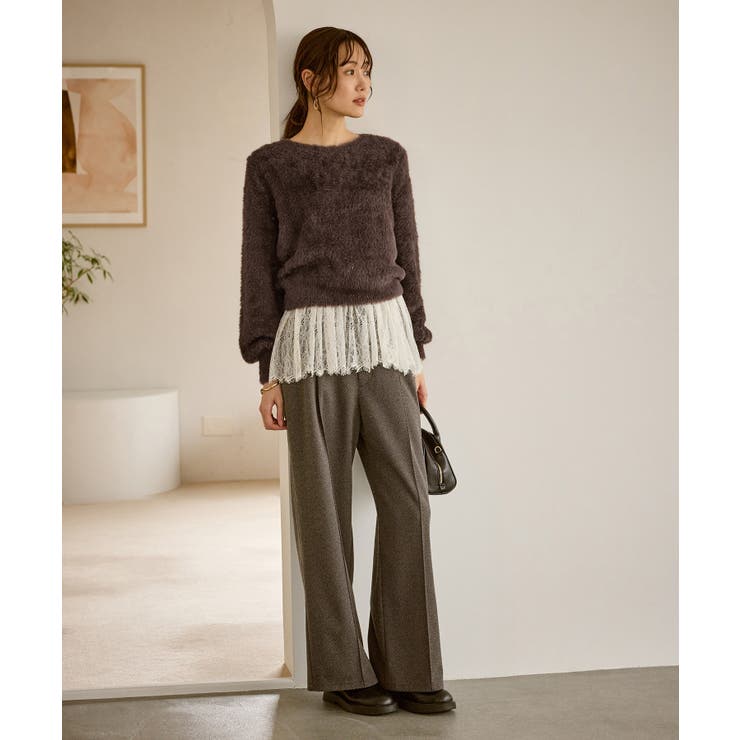 ショートフェザーニットプルオーバー | ROPE' PICNIC | 詳細画像7 