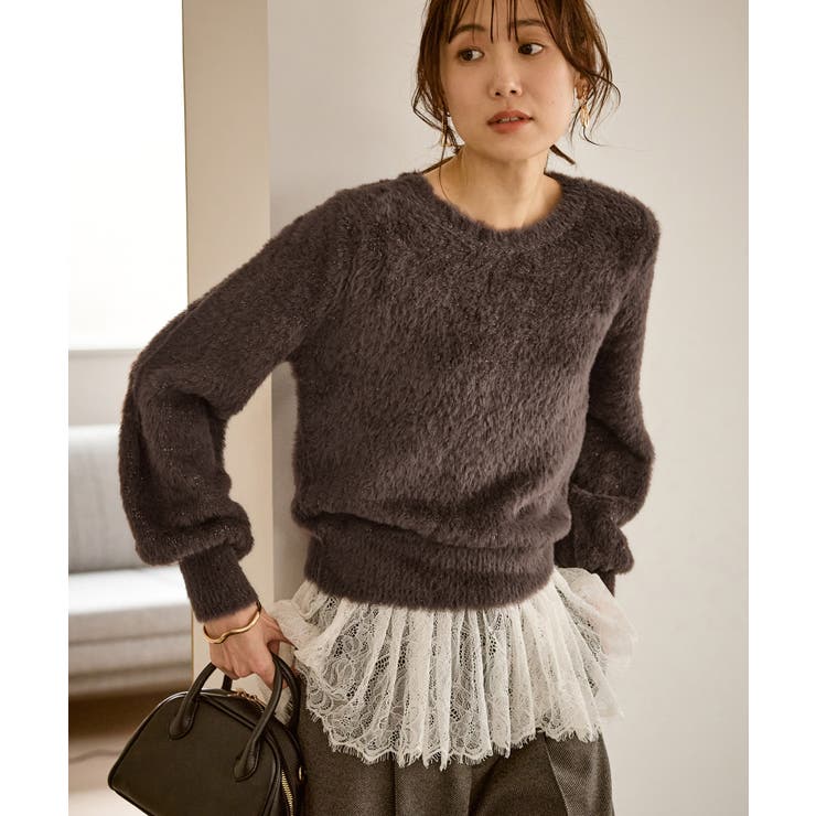 ショートフェザーニットプルオーバー | ROPE' PICNIC | 詳細画像8 