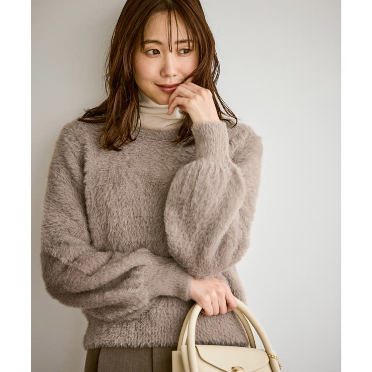 ベージュ(27) | ショートフェザーニットプルオーバー | ROPE' PICNIC