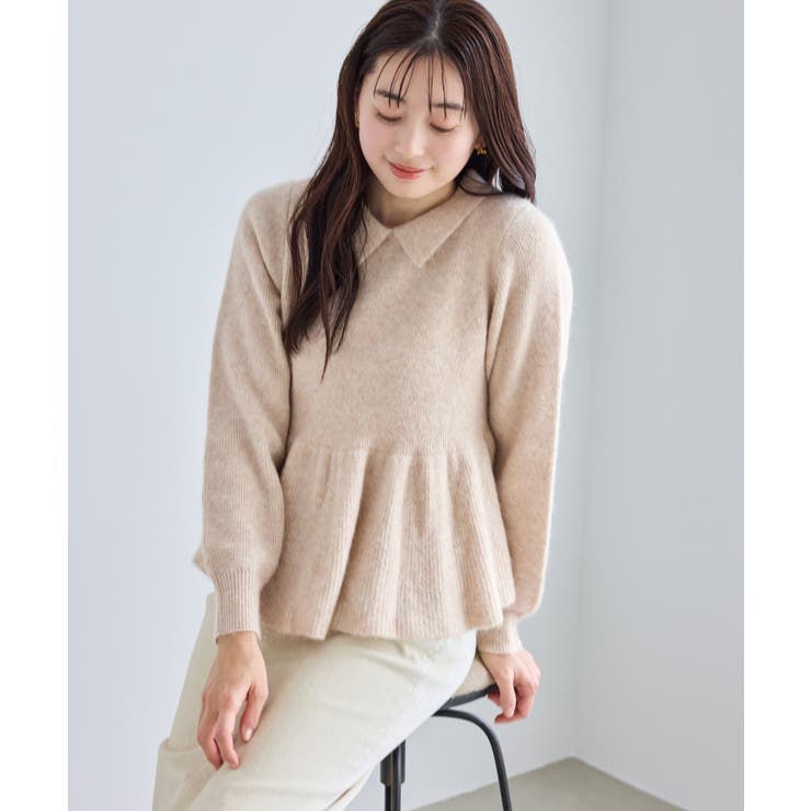 アンゴラ混ペプラムニット | ROPE' PICNIC | 詳細画像10 