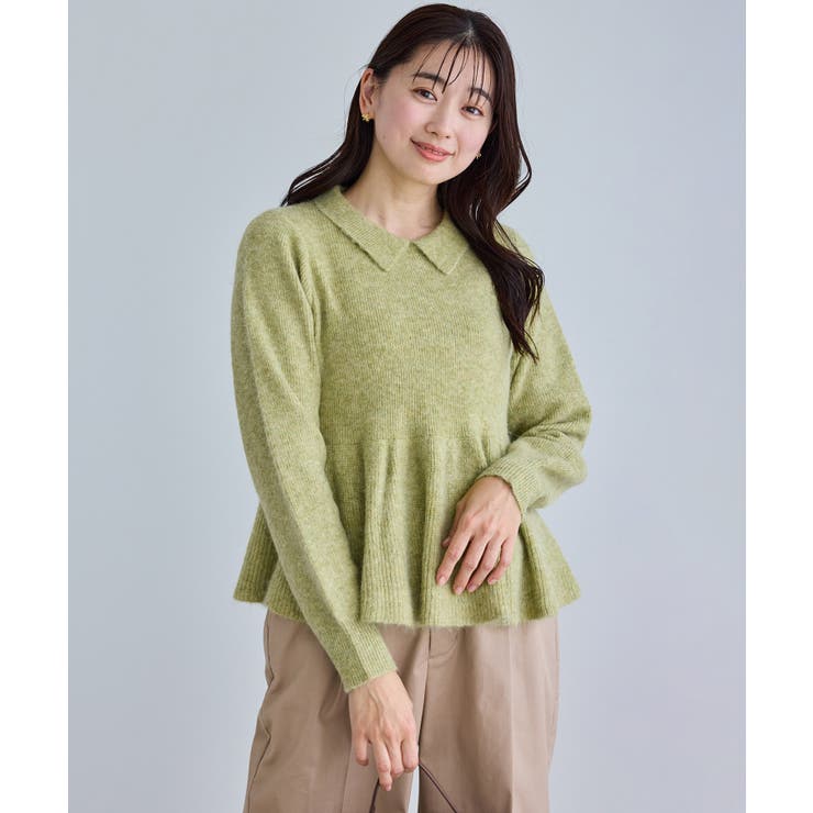 アンゴラ混ペプラムニット | ROPE' PICNIC | 詳細画像15 