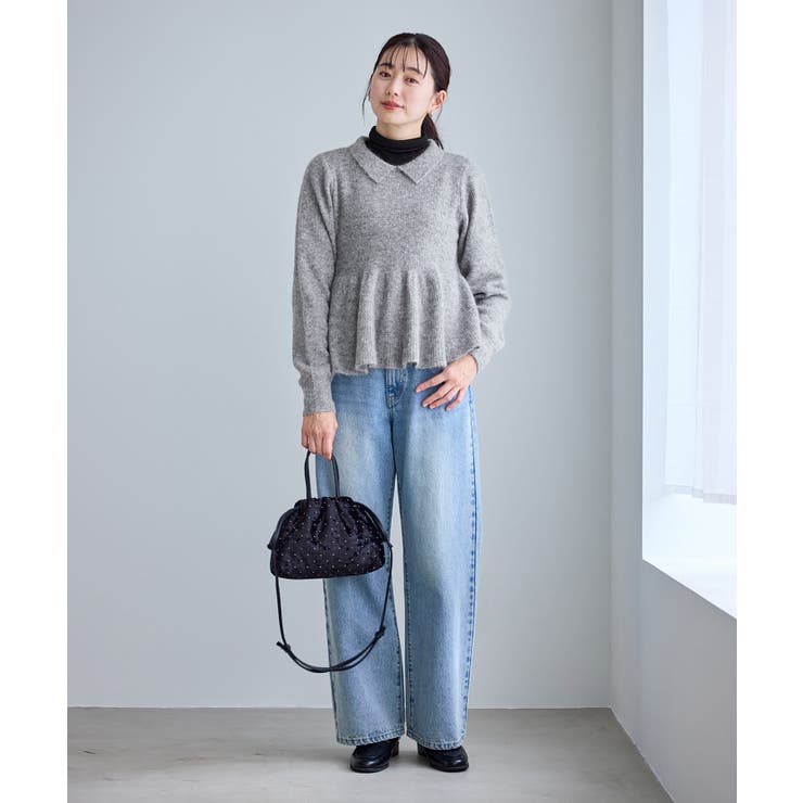アンゴラ混ペプラムニット | ROPE' PICNIC | 詳細画像2 