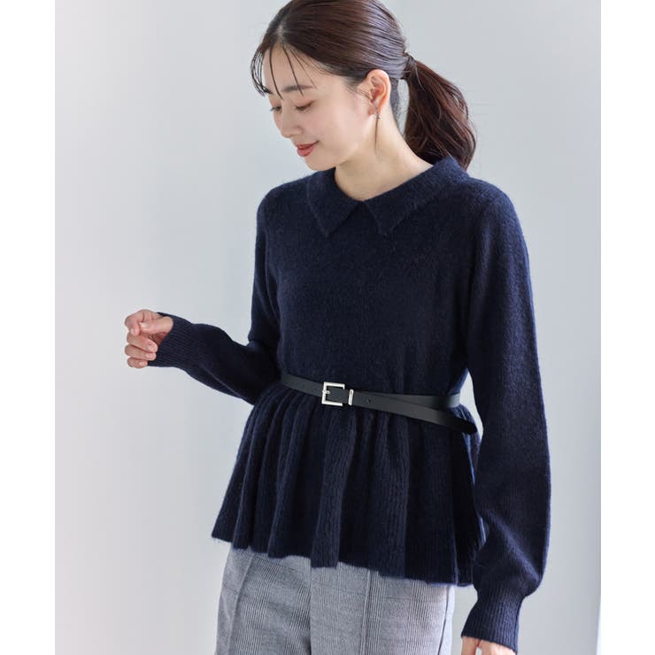 アンゴラ混ペプラムニット | ROPE' PICNIC | 詳細画像21 