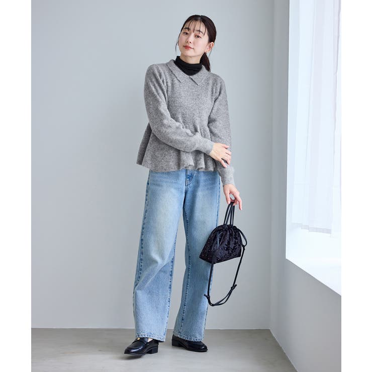 アンゴラ混ペプラムニット | ROPE' PICNIC | 詳細画像3 