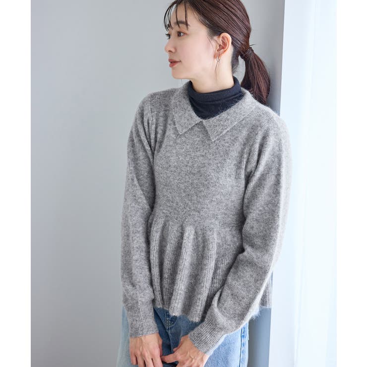 アンゴラ混ペプラムニット | ROPE' PICNIC | 詳細画像4 