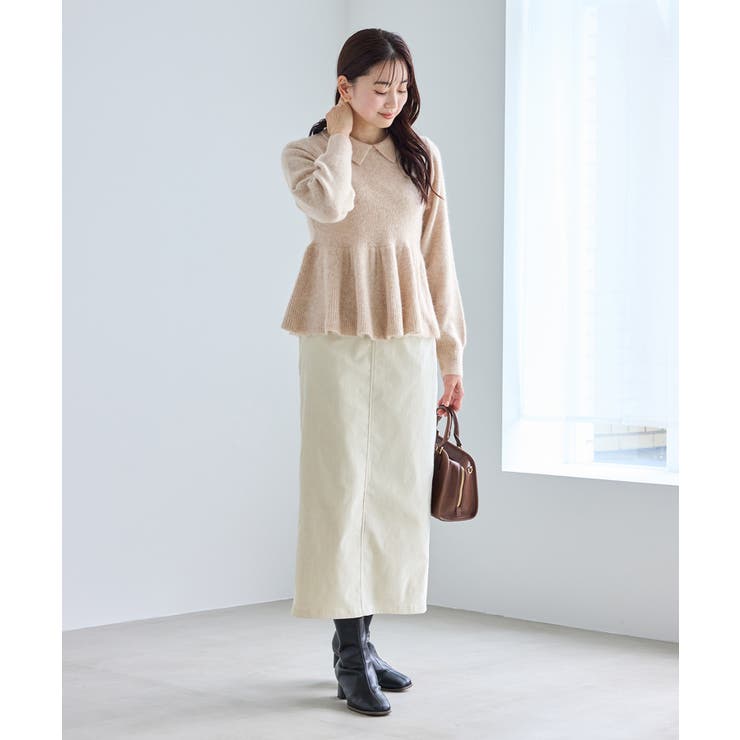 アンゴラ混ペプラムニット | ROPE' PICNIC | 詳細画像8 