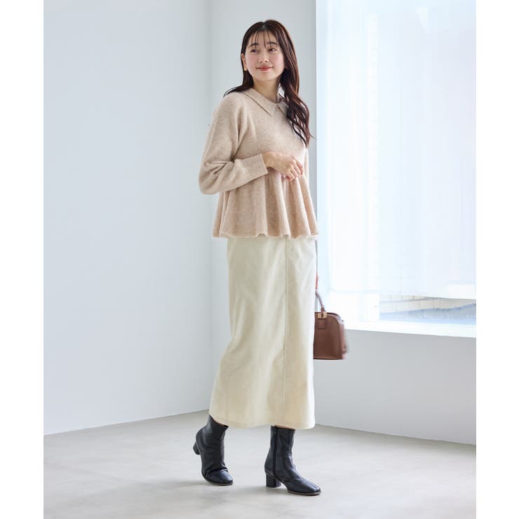 アンゴラ混ペプラムニット | ROPE' PICNIC | 詳細画像9 