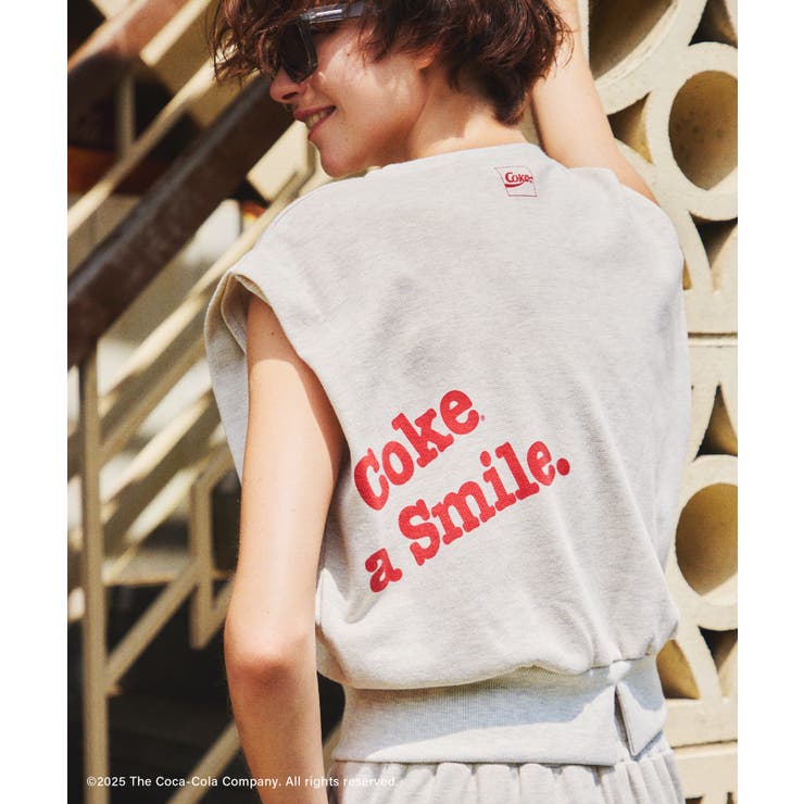 グレーサブ(09) | 【Coca Cola】【汗染み加工 セットアップ対応】ラメ入りミニ裏毛フレンチス… | ROPE' PICNIC