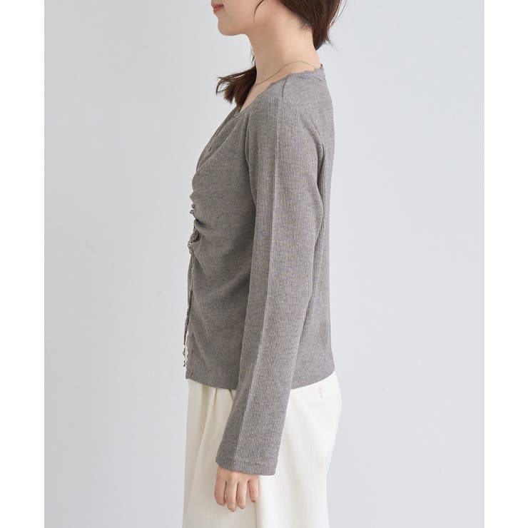 フロントギャザーVネックカットトップス | ROPE' PICNIC | 詳細画像23 