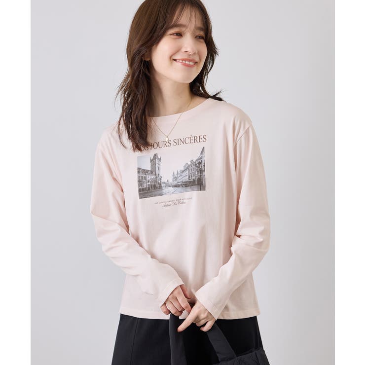 ピンク(63) | アソートプリントロングスリーブTシャツ | ROPE' PICNIC