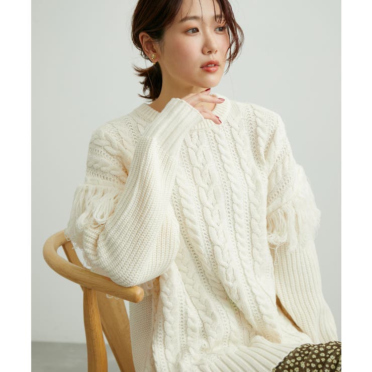 【WEB限定】フリンジニットプルオーバー | ROPE' PICNIC | 詳細画像21 
