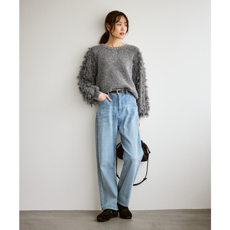 【emur/エミュール】ラメジャガードフリンジスリーブプルオーバー | ROPE' PICNIC | 詳細画像2 