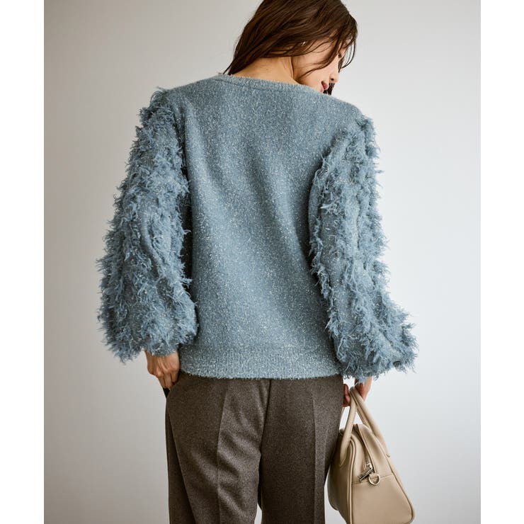 【emur/エミュール】ラメジャガードフリンジスリーブプルオーバー | ROPE' PICNIC | 詳細画像20 