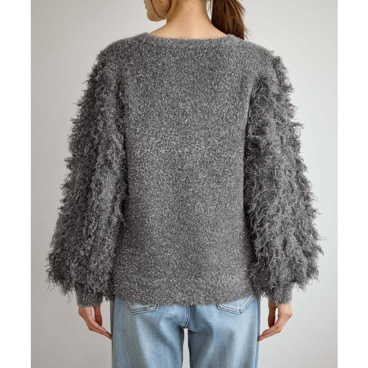 【emur/エミュール】ラメジャガードフリンジスリーブプルオーバー | ROPE' PICNIC | 詳細画像23 