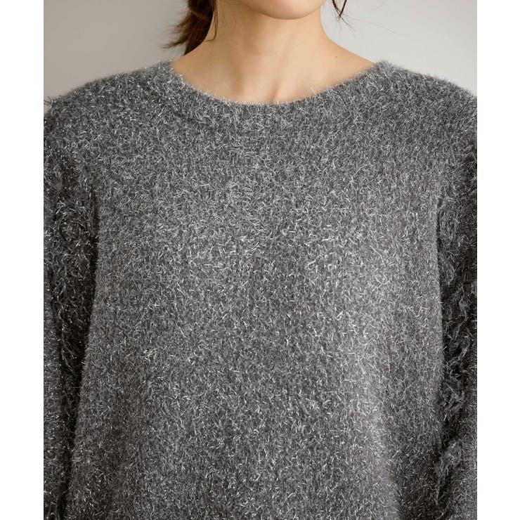 【emur/エミュール】ラメジャガードフリンジスリーブプルオーバー | ROPE' PICNIC | 詳細画像24 