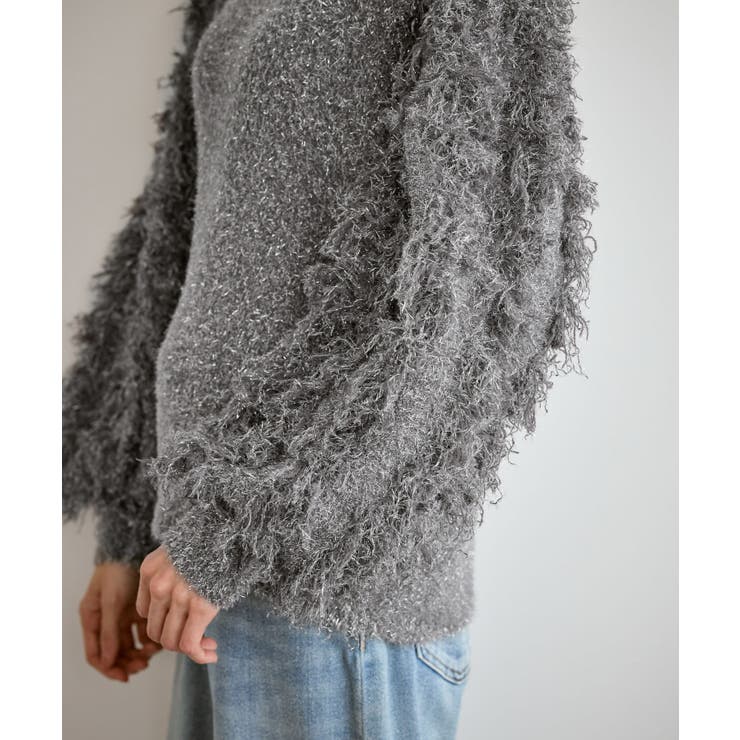 【emur/エミュール】ラメジャガードフリンジスリーブプルオーバー | ROPE' PICNIC | 詳細画像25 