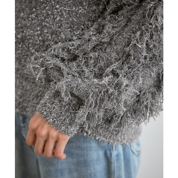 【emur/エミュール】ラメジャガードフリンジスリーブプルオーバー | ROPE' PICNIC | 詳細画像26 