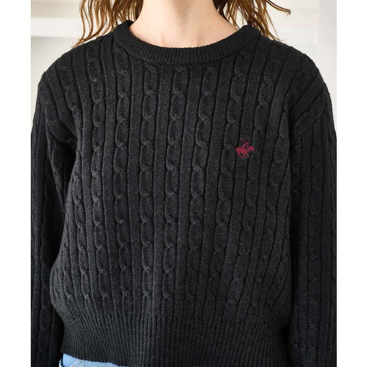 ケーブル編みクロップドニットプルオーバー | ROPE' PICNIC | 詳細画像29 