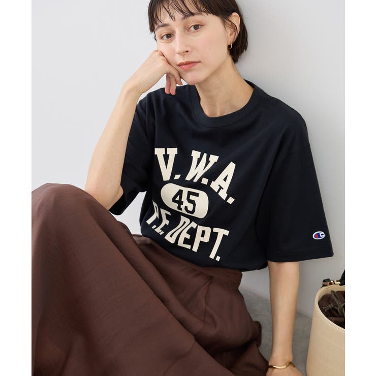 【Champion チャンピオン別注】アソートロゴプリントオーバーサイズTシャツ… | ROPE' PICNIC | 詳細画像9 