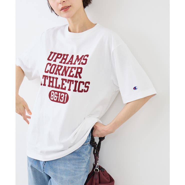 ホワイト系(12) | 【Champion チャンピオン別注】アソートロゴプリントオーバーサイズTシャツ… | ROPE' PICNIC
