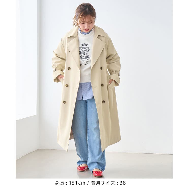 【低身長・小柄さん向け/撥水加工・花粉ガード】トレンチコート | ROPE' PICNIC | 詳細画像6 