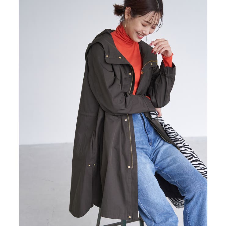 撥水・花粉ガード/ライナー付きモッズコート[品番：RPCW0031907]｜ROPE