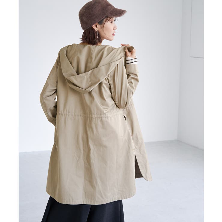 撥水・花粉ガード/ライナー付きモッズコート[品番：RPCW0031907]｜ROPE