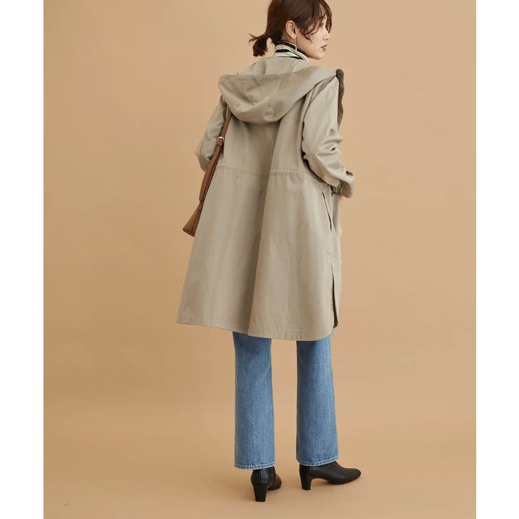 撥水・花粉ガード/ライナー付きモッズコート[品番：RPCW0031907]｜ROPE