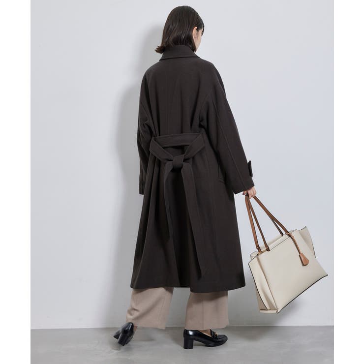 JAPAN FABRICスタンドカラーロングコート[品番：RPCW0046229