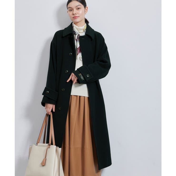 JAPAN FABRICスタンドカラーロングコート[品番：RPCW0046229