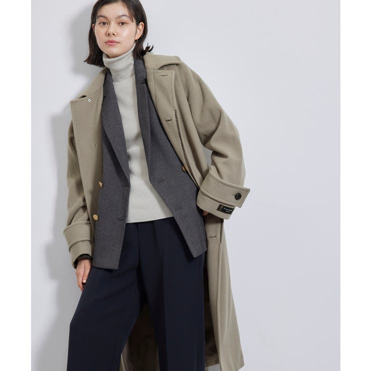 JAPAN FABRICスタンドカラーロングコート[品番：RPCW0046229