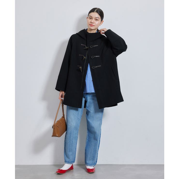 ジャージメルトンオーバーダッフルコート[品番：RPCW0045797]｜ROPE