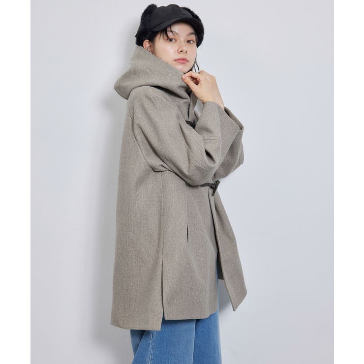 ジャージメルトンオーバーダッフルコート[品番：RPCW0045797]｜ROPE