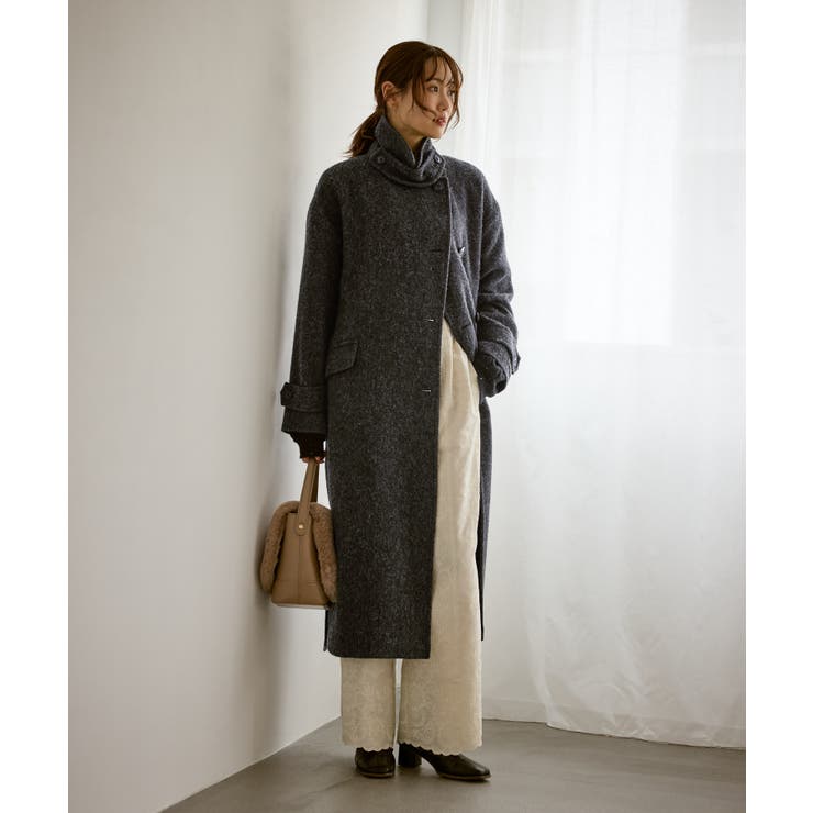 JAPAN FABRIC スタンドカラーロングコート/一部WEB限定カラー | ROPE' PICNIC | 詳細画像2 