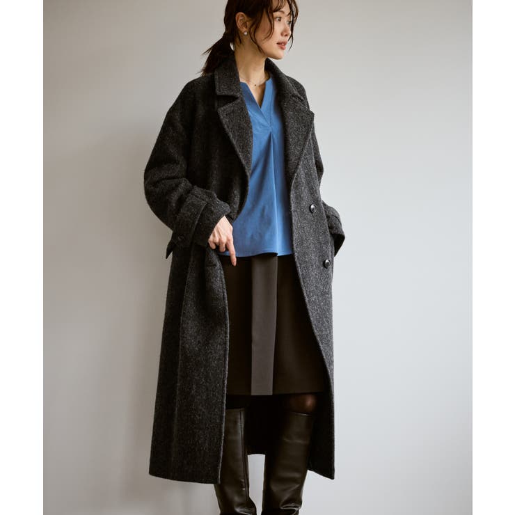 JAPAN FABRIC スタンドカラーロングコート/一部WEB限定カラー | ROPE' PICNIC | 詳細画像6 