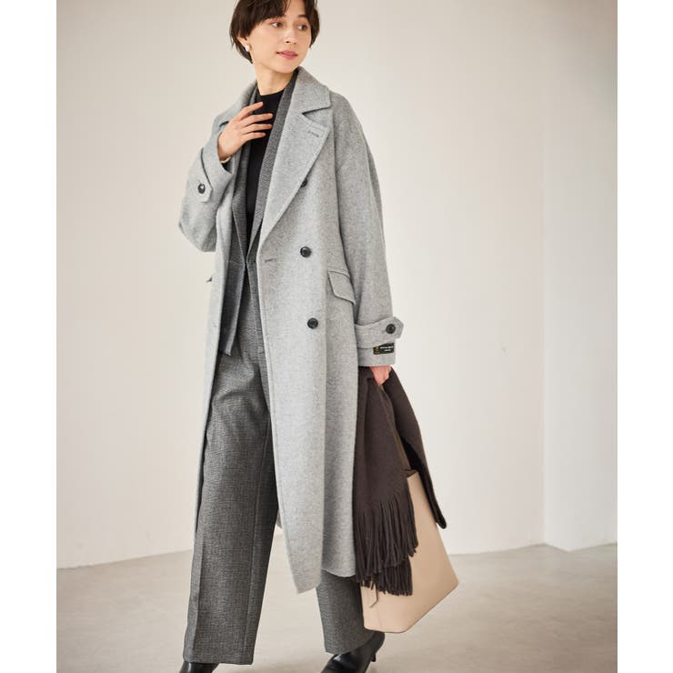 ライトグレー(08) | JAPAN FABRIC スタンドカラーロングコート/一部WEB限定カラー | ROPE' PICNIC