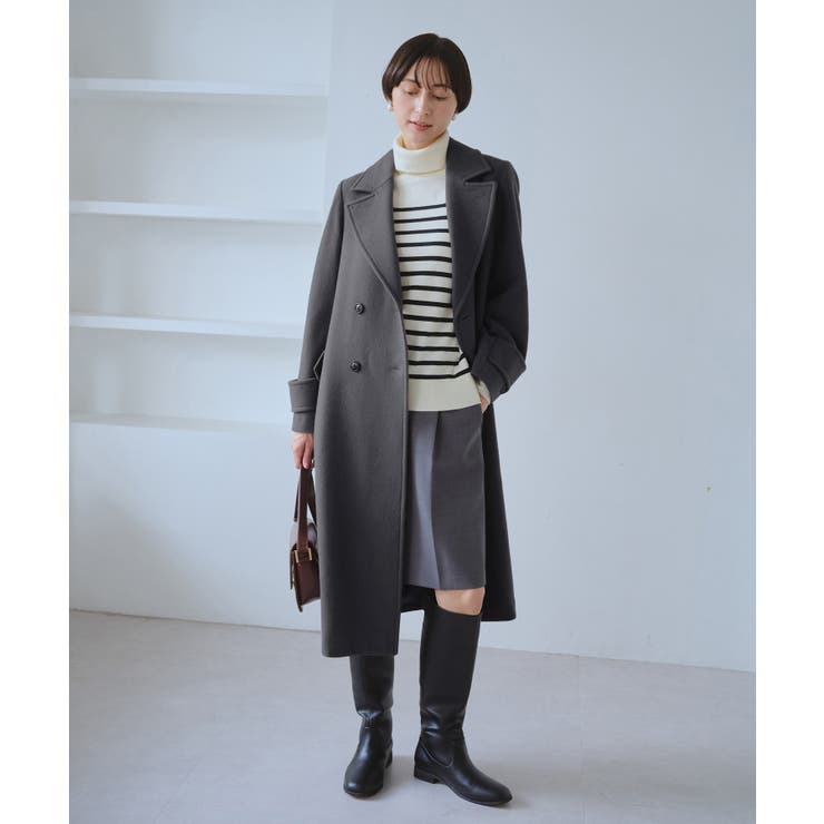 JAPAN FABRIC ダブルチェスターコート/一部WEB限定カラー | ROPE' PICNIC | 詳細画像10 