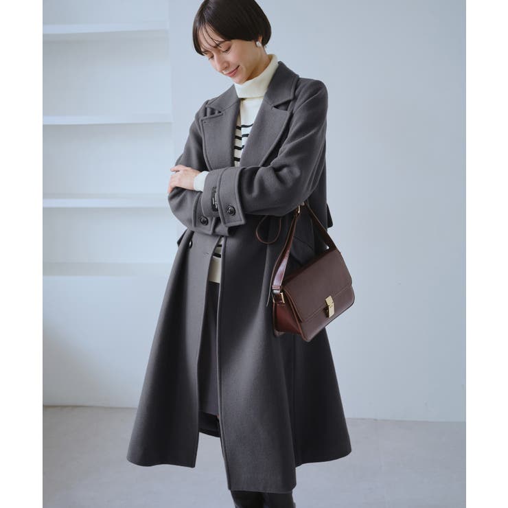 JAPAN FABRIC ダブルチェスターコート/一部WEB限定カラー | ROPE' PICNIC | 詳細画像13 