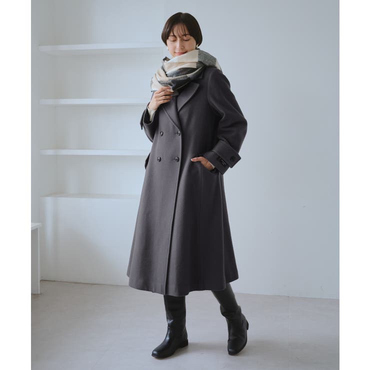 JAPAN FABRIC ダブルチェスターコート/一部WEB限定カラー | ROPE' PICNIC | 詳細画像14 