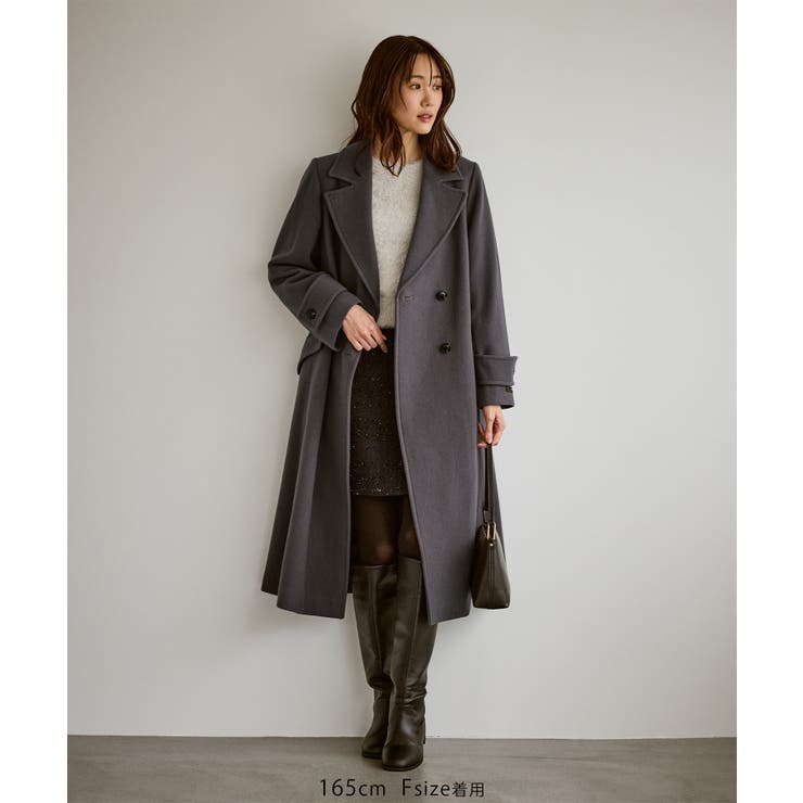 JAPAN FABRIC ダブルチェスターコート/一部WEB限定カラー | ROPE' PICNIC | 詳細画像2 