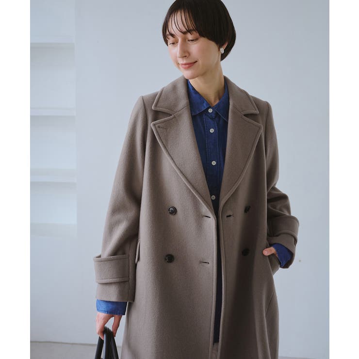 JAPAN FABRIC ダブルチェスターコート/一部WEB限定カラー | ROPE' PICNIC | 詳細画像26 