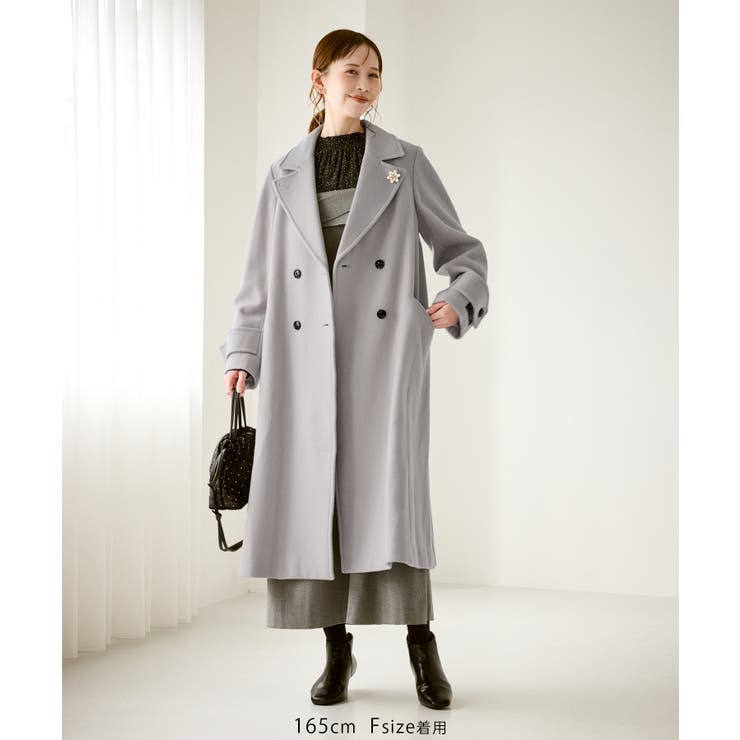 JAPAN FABRIC ダブルチェスターコート/一部WEB限定カラー | ROPE' PICNIC | 詳細画像29 