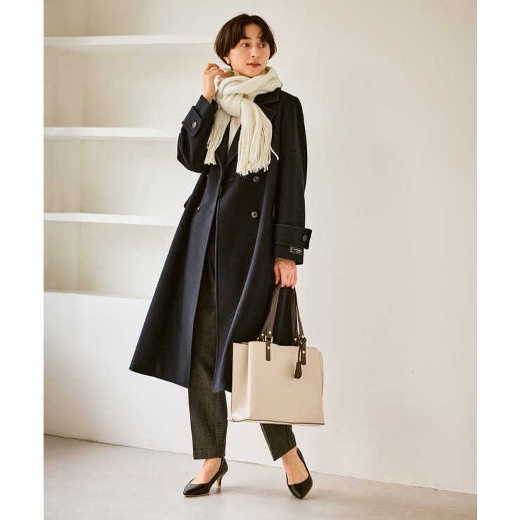 JAPAN FABRIC ダブルチェスターコート/一部WEB限定カラー | ROPE' PICNIC | 詳細画像4 