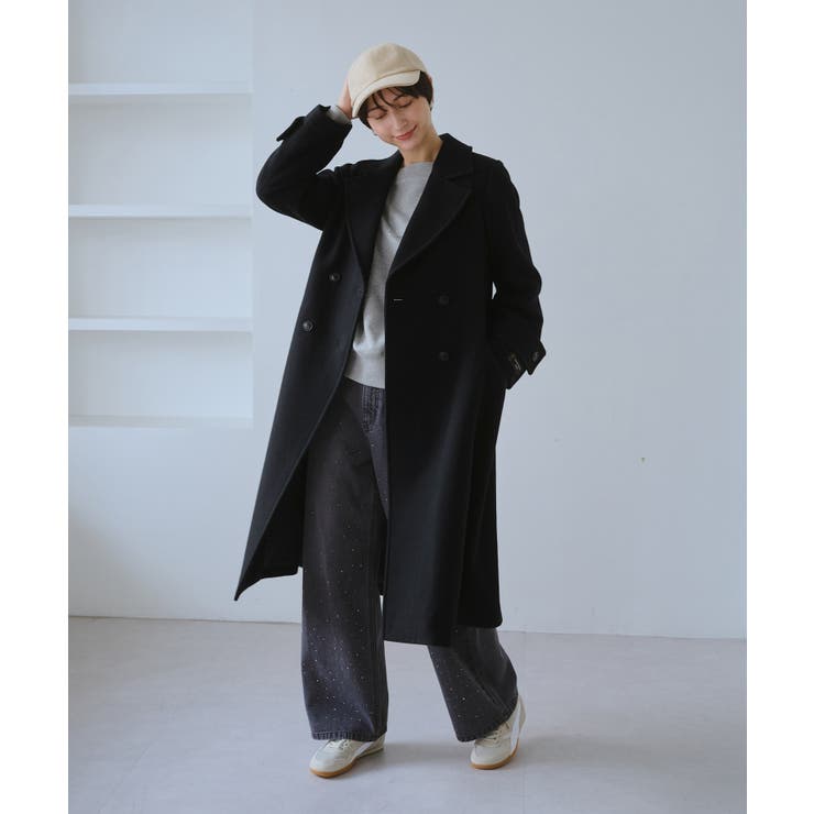 JAPAN FABRIC ダブルチェスターコート/一部WEB限定カラー | ROPE' PICNIC | 詳細画像7 