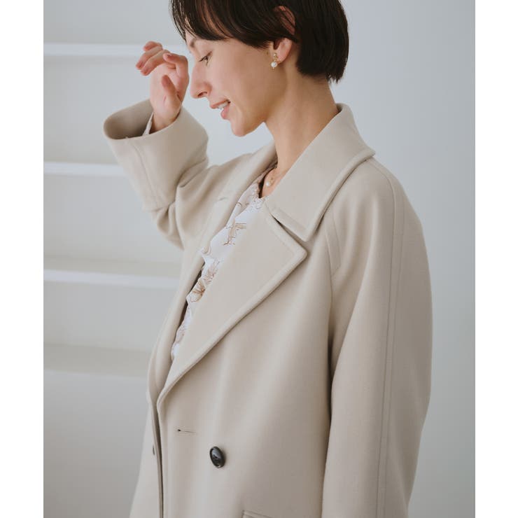 ジャージメルトン無地＆チェックオーバーPコート 一部WEB限定カラー リンクコー… | ROPE' PICNIC | 詳細画像30 