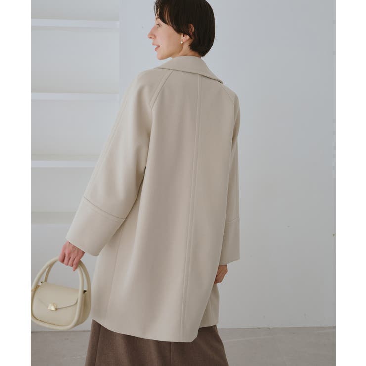 ジャージメルトン無地＆チェックオーバーPコート 一部WEB限定カラー リンクコー… | ROPE' PICNIC | 詳細画像31 